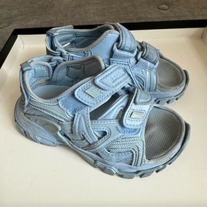 Balenciaga Kids Track Touch-Strap Open-Toe Sandals size27